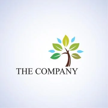 Tree logo 스톡 일러스트