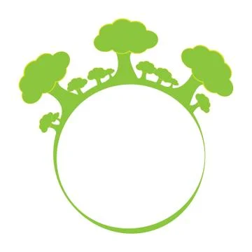 Tree logo isolated on white background Stock Illustration