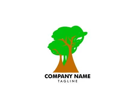Tree logo template vector icon illustration Stock Illustration