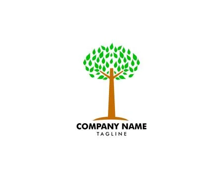 Tree logo template vector icon illustration Stock Illustration
