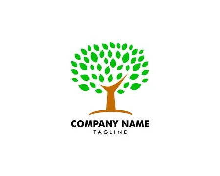 Tree logo template vector icon illustration Stock Illustration