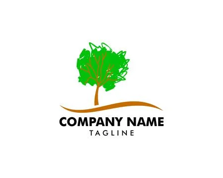 Tree logo template vector icon illustration Stock Illustration