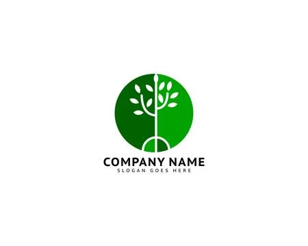 Tree Logo Template Vector Icon Illustration Design Stock Illustration