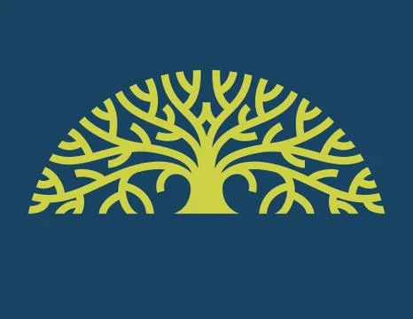 Tree Logo Vector Design Element Stock Illustration