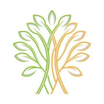 Tree logo  vector icon design Stock Illustration