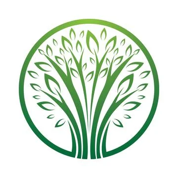 Tree logo  vector icon design Stock Illustration