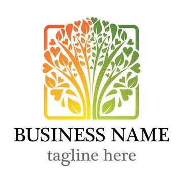 Tree logo vector logo design Stock Illustration