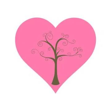 Tree of love Stock Illustration
