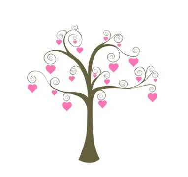 Tree of Love Stock Illustration