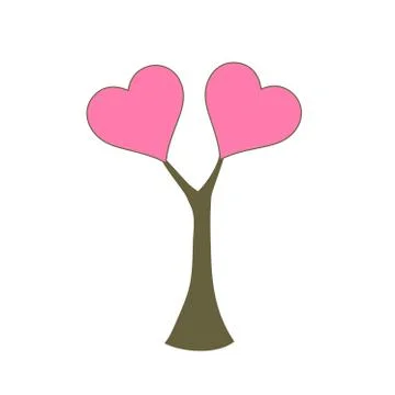 Tree of love Stock Illustration