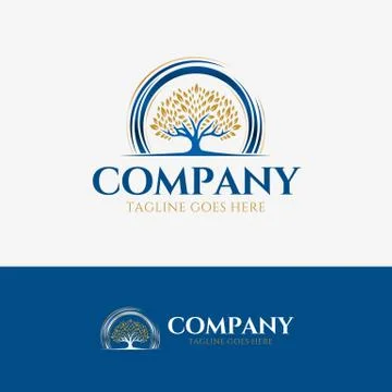 Tree Luxury Logo Stock Illustration