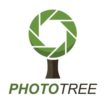 Tree made from camera aperture Stock Illustration