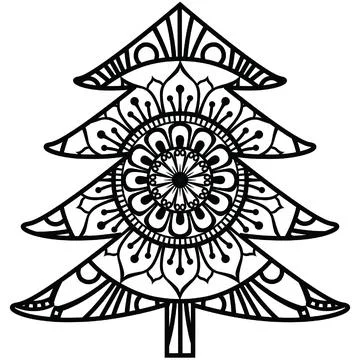 Tree mandala Stock Illustration