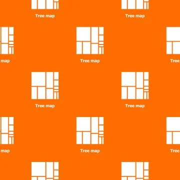 Tree map pattern vector orange Stock Illustration