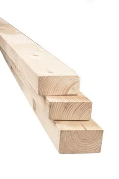 Tree. natural wood in the shape of a rectangle. work piece. white background. Stock Photos