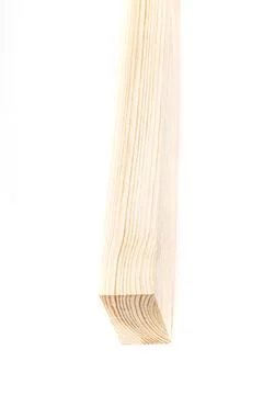 Tree. natural wood in the shape of a rectangle. work piece. white background. Foto stock