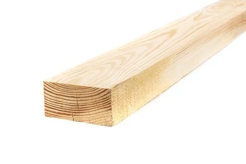 Tree. natural wood in the shape of a rectangle. work piece. white background. Stock Photos