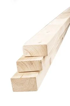 Tree. natural wood in the shape of a rectangle. work piece. white background. Stock Photos