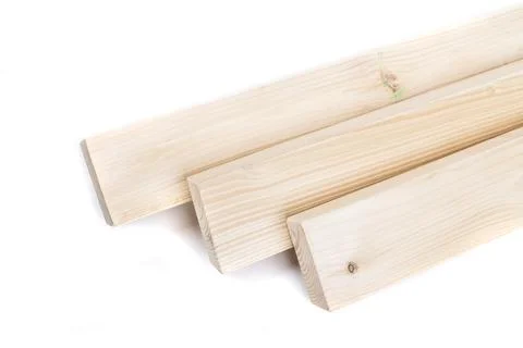 Tree. natural wood in the shape of a rectangle. work piece. white background. Stock Photos