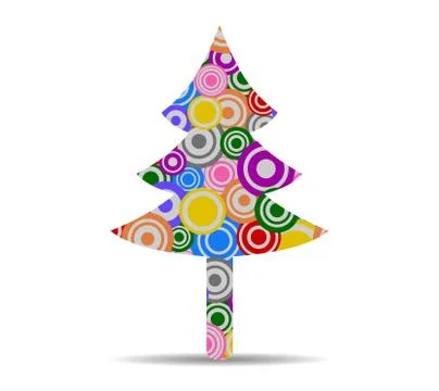 Tree nature circles icon vector Stock Illustration