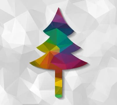 Tree nature low poly Stock Illustration