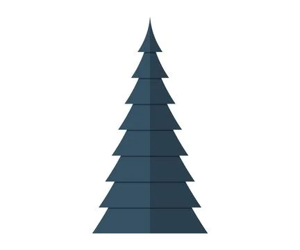 Tree. Natures intricate design is reflected in unique shapes and patterns leaves Stock Illustration