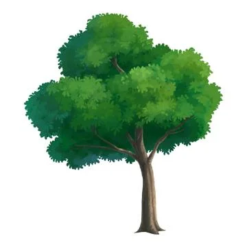 Tree paint for background Stock Illustration