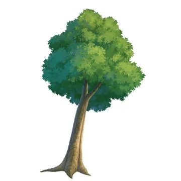 Tree paint Stock Illustration