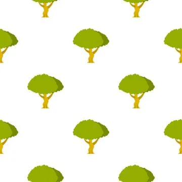 Tree pattern flat Illustrazione stock