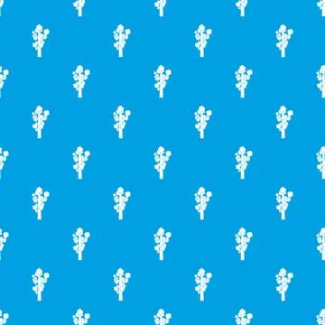 Tree pattern seamless blue 스톡 일러스트