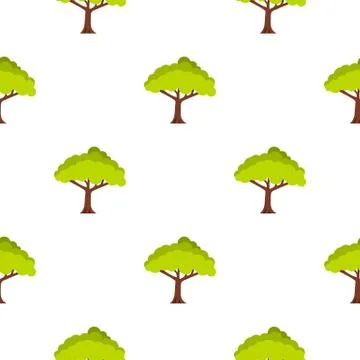 Tree pattern seamless Illustrazione stock
