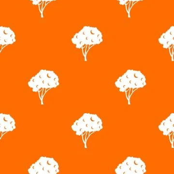 Tree pattern seamless Stock Illustration
