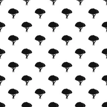 Tree pattern, simple style Stock Illustration
