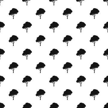 Tree pattern, simple style Stock Illustration