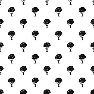 Tree pattern, simple style Stock Illustration