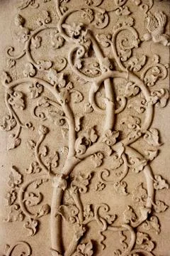 Tree pattern in traditional thai style Foto stock
