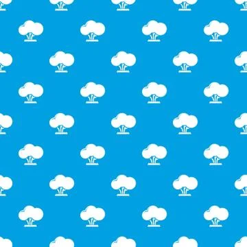 Tree pattern vector seamless blue イラスト素材