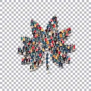 Tree people Transparency 3d Stock Illustration