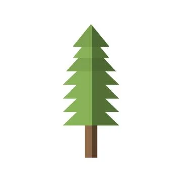 Tree pine forest shadow 스톡 일러스트