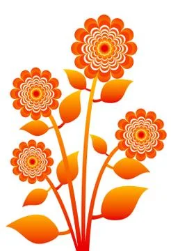 Tree ,plant, flower,icon Stock Illustration