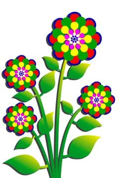 Tree ,plant, flower,icon 스톡 일러스트