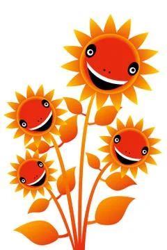 Tree ,plant, flower,icon Stock Illustration