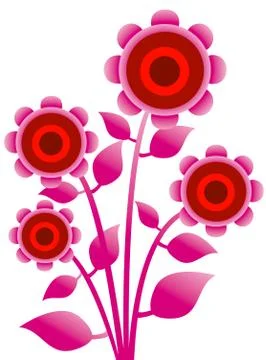 Tree ,plant, flower,icon Illustrazione stock