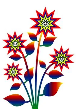 Tree ,plant, flower,icon Stock Illustration