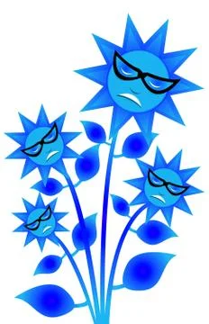 Tree ,plant, flower,icon Stock Illustration