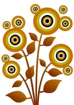 Tree ,plant, flower,icon Illustrazione stock