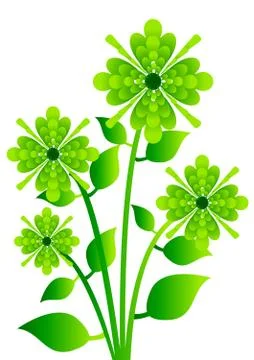 Tree ,plant, flower,icon Illustrazione stock
