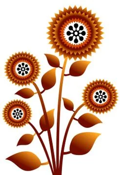 Tree ,plant, flower,icon Illustrazione stock