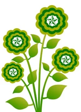 Tree ,plant, flower,icon Illustrazione stock