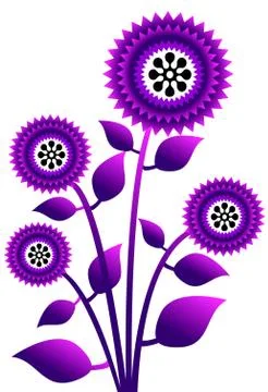 Tree ,plant, flower,icon Illustrazione stock